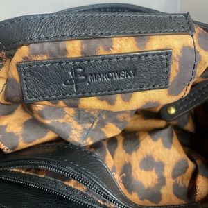 B. McKowsky black leather bag